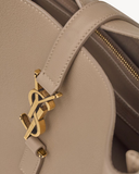  Túi Nữ Saint Laurent Le 5 À 7 Supple Large In Grained Leather 'Grey' 