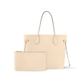  Túi Nữ Louis Vuitton Neverfull MM Tote Bag 'Beige' 