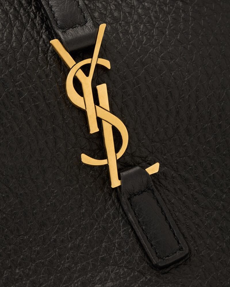  Túi Nữ Saint Laurent Le 5 À 7 Supple Baby In Grained Leather 'Black' 