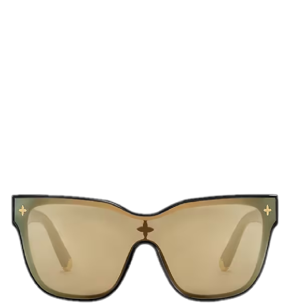  Kính Nữ Louis Vuitton LV Shadow Square Sunglasses 'Black' 