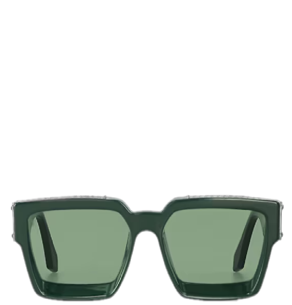  Kính Nam Louis Vuitton 1.1 Millionaires Square Sunglasses 'Green' 