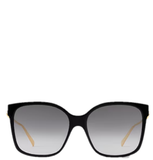  Kính Nữ Louis Vuitton Minigram Pearl Square Sunglasses 'Black' 