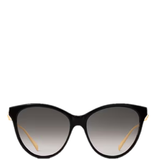  Kính Nữ Louis Vuitton Minigram Pearl Cat Eye Sunglasses 'Black' 