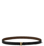  Thắt Lưng Nữ Louis Vuitton LV Mini 15MM Reversible Belt 'Black' 