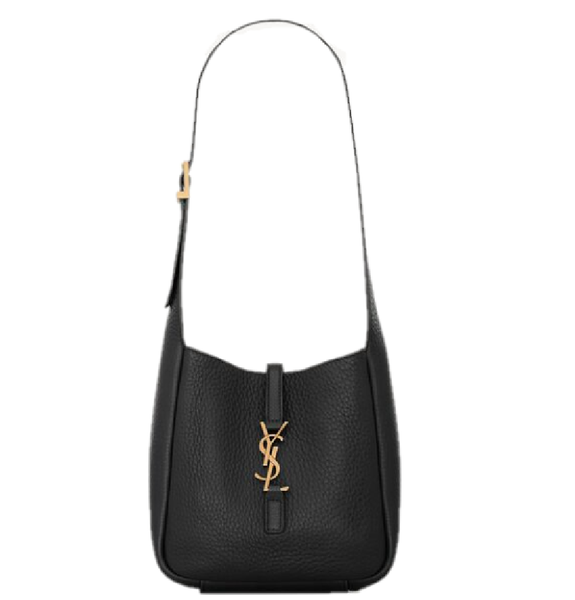  Túi Nữ Saint Laurent Le 5 À 7 Supple Baby In Grained Leather 'Black' 