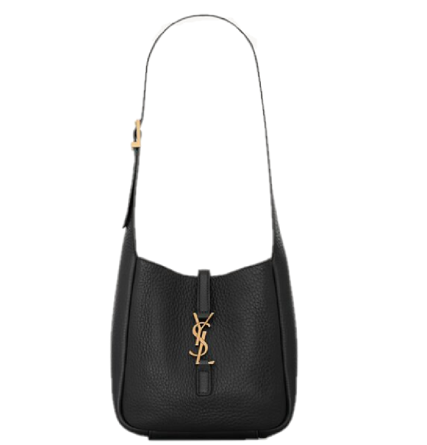  Túi Nữ Saint Laurent Le 5 À 7 Supple Baby In Grained Leather 'Black' 
