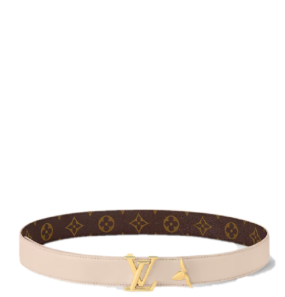  Thắt Lưng Nữ Louis Vuitton Pretty LV 30MM Reversible Belt 'Beige' 