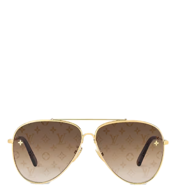  Kính Nữ Louis Vuitton The LV Pilot Sunglasses 'Gold' 