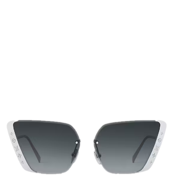  Kính Nữ Louis Vuitton LV Moon Metal Cat Eye Sunglasses 'Silver' 