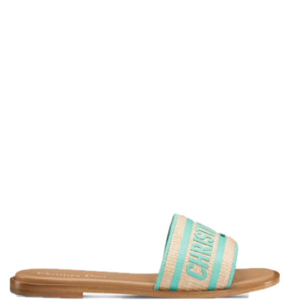  Dép Nữ Dior Dway Slide 'Aquamarina' 