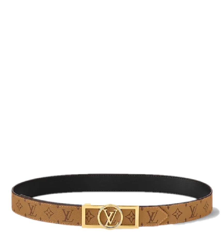  Thắt Lưng Nữ Louis Vuitton Dauphine 25MM Reversible Belt 'Black' 