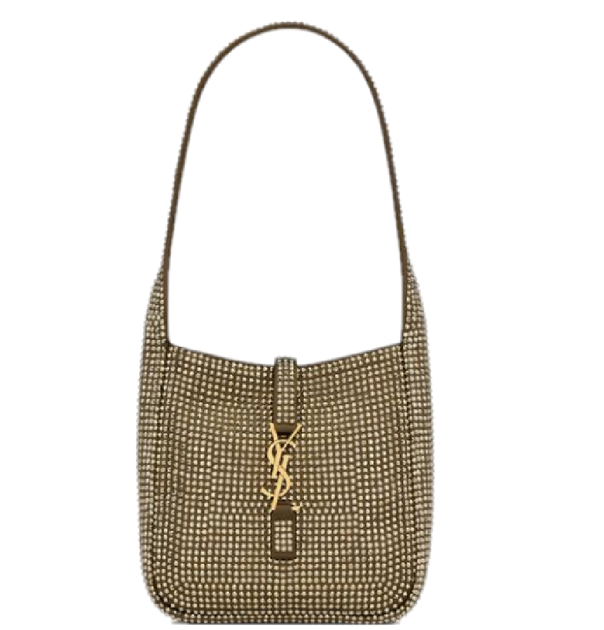  Túi Nữ Saint Laurent Le 5 À 7 Supple Baby In Silk Satin And Crystals 'Astres' 