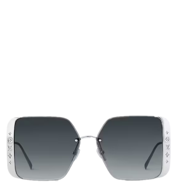  Kính Nữ Louis Vuitton LV Moon Metal Square Sunglasses 'Silver' 