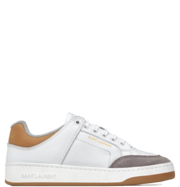  Giày Nữ Saint Laurent Sl/61 Sneakers In Smooth Leather And Suede 'White' 