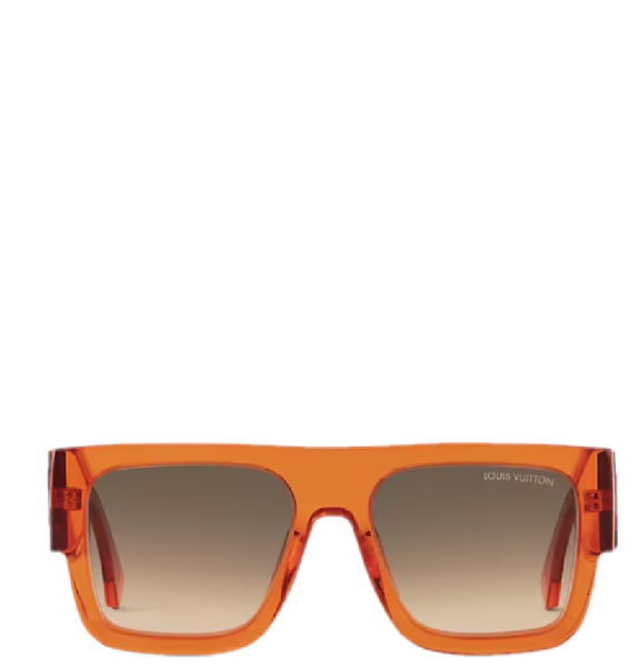  Kính Nam Louis Vuitton LV Clash Square Large Sunglasses 'Orange' 