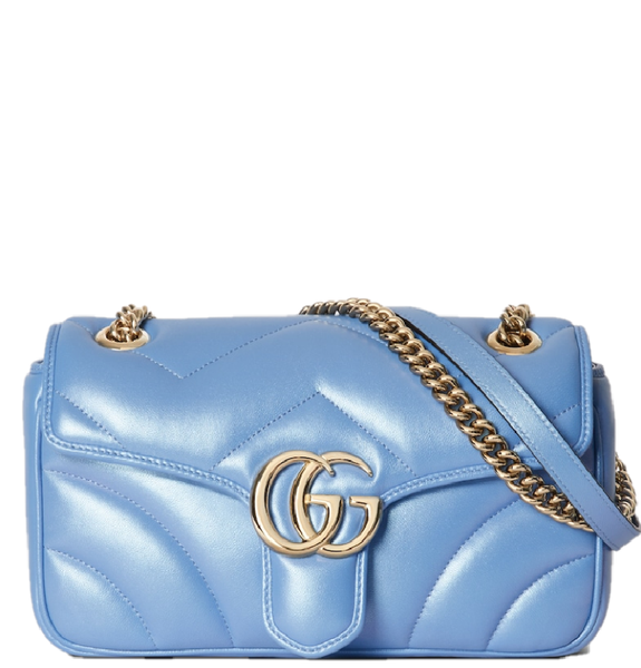  Túi Nữ Gucci GG Marmont Small Shoulder Bag 'Blue' 