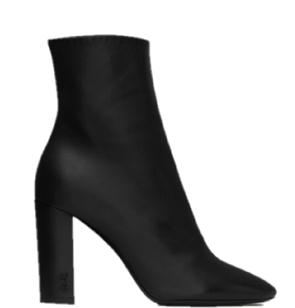  Giày Nữ Saint Laurent Lou Ankle Boots In Leather 'Black' 