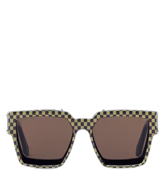  Kính Nam Louis Vuitton 1.1 Millionaires Damier Pop Sunglasses 'Brown' 