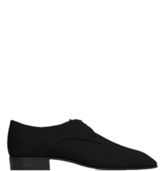  Giày Nam Saint Laurent Gabriel Derbies In Faille 'Black' 