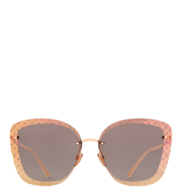  Kính Nữ Louis Vuitton LV Halo Square Sunglasses 'Pink' 