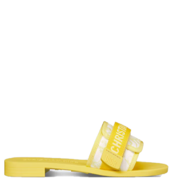  Dép Nữ Dior Dioriviera Dio(R)Evolution Slide 'Yellow' 