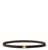  Thắt Lưng Nữ Louis Vuitton LV Mini Flowergram 15MM Reversible Belt 'Black' 