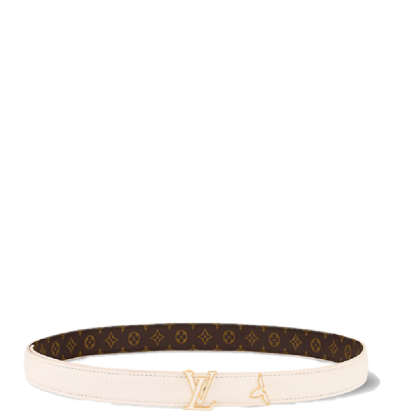  Thắt Lưng Nữ Louis Vuitton Pretty LV Enamel 20MM Reversible Belt 'Blanc' 