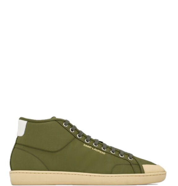  Giày Nam Saint Laurent Court Classic SL/39 Sneakers In Nylon 'Kiwi' 