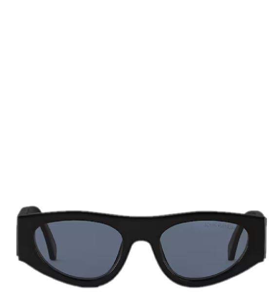  Kính Nam Louis Vuitton LV Clash Round Cat Eye Sunglasses 'Black' 