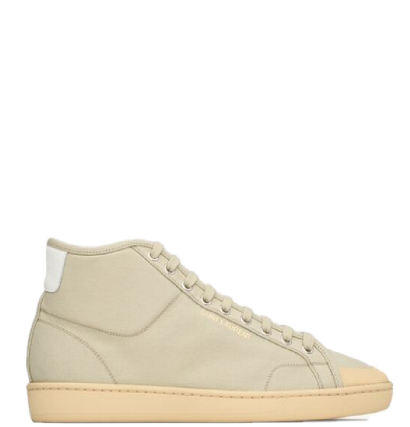  Giày Nam Saint Laurent Court Classic SL/39 Sneakers In Canvas 'Beige' 