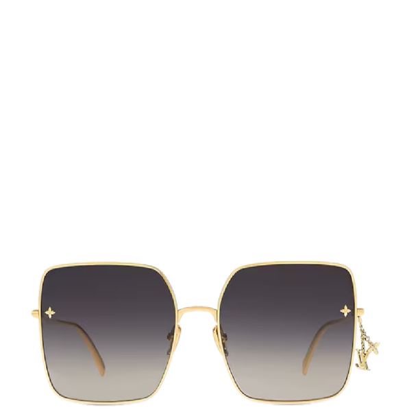  Kính Nữ Louis Vuitton LV Charm Square Sunglasses 'Gold' 