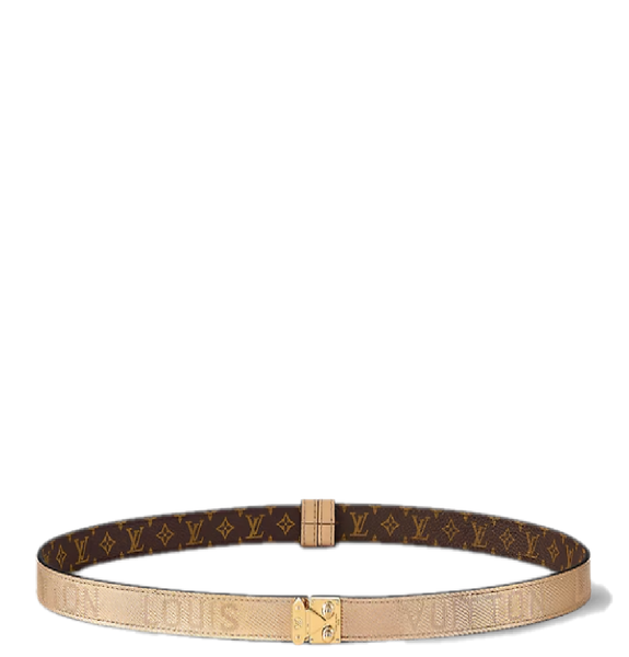  Thắt Lưng Nữ Louis Vuitton Serrures 20MM Belt 'Gold' 