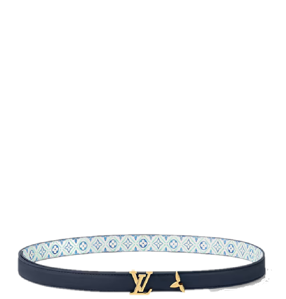  Thắt Lưng Nữ Louis Vuitton Pretty LV 20MM Reversible Belt 'Blue' 