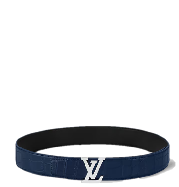  Thắt Lưng Nam Louis Vuitton LV Heritage 35MM Reversible Belt 'Blue' 