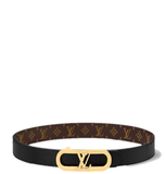  Thắt Lưng Nữ Louis Vuitton My LV Chain 25MM Reversible Belt 'Black' 