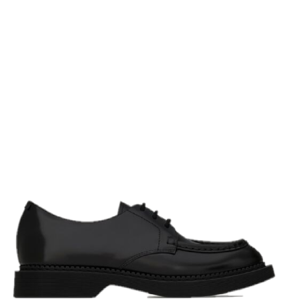  Giày Nam Saint Laurent Wim Derbies In Smooth Leather 'Black' 
