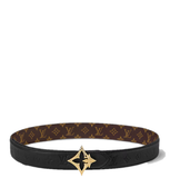  Thắt Lưng Nữ Louis Vuitton LV Flowergram 30mm Reversible Belt 'Black' 