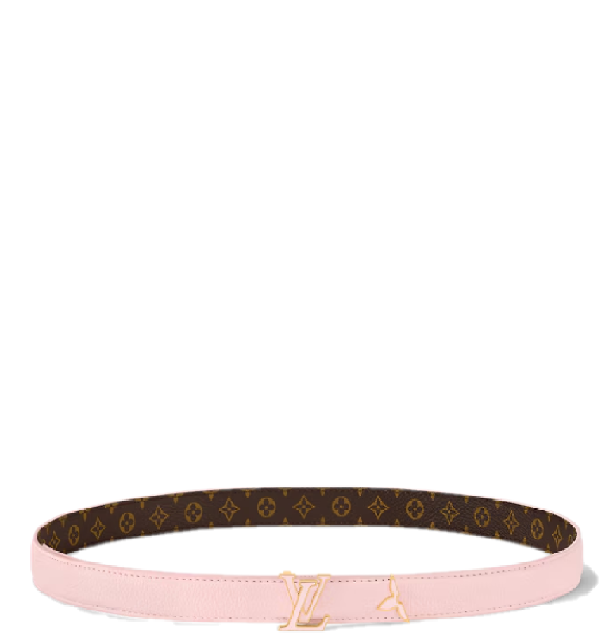  Thắt Lưng Nữ Louis Vuitton Pretty LV Enamel 20MM Reversible Belt 'Rose' 