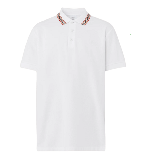  Áo Nam Burberry Monogram Icon Stripe Polo 'White' 