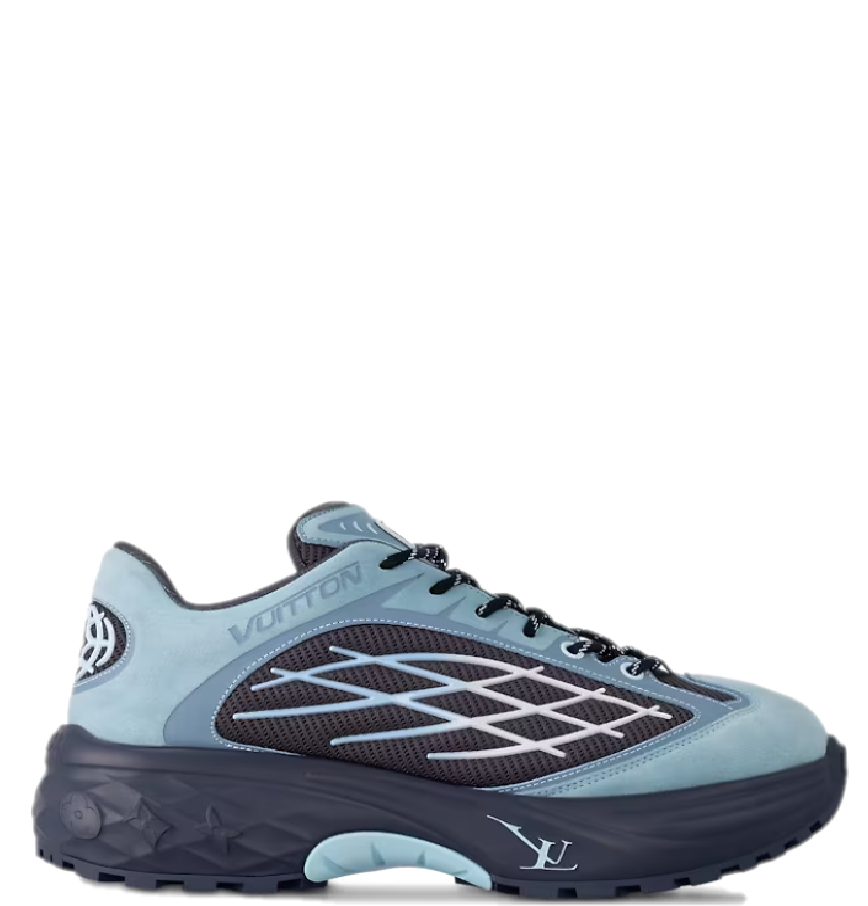  Giày Nam Louis Vuitton LV Discovery Lace Ups 'Blue' 