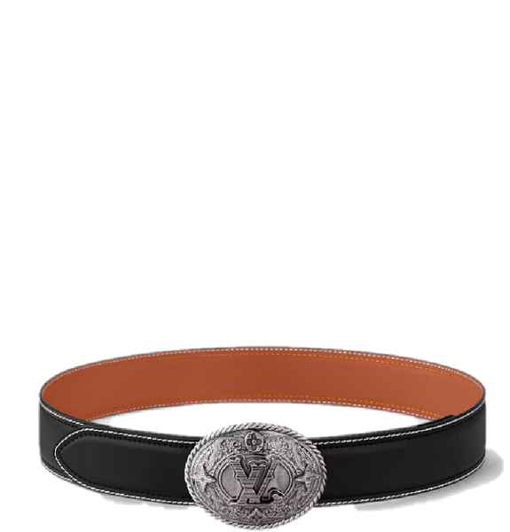  Thắt Lưng Nam Louis Vuitton LV Shield 40MM Reversible Belt 'Black' 