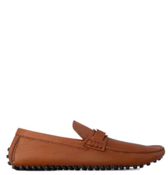  Giày Nam Louis Vuitton Hockenheim Moccasins 'Cognac' 