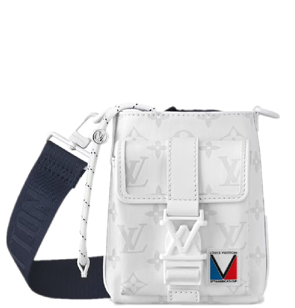  Túi Nam Louis Vuitton Float Wearable Wallet 'White' 