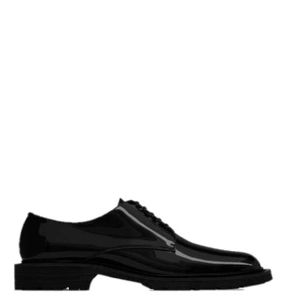  Giày Nam Saint Laurent Army Derbies In Patent Leather 'Black' 