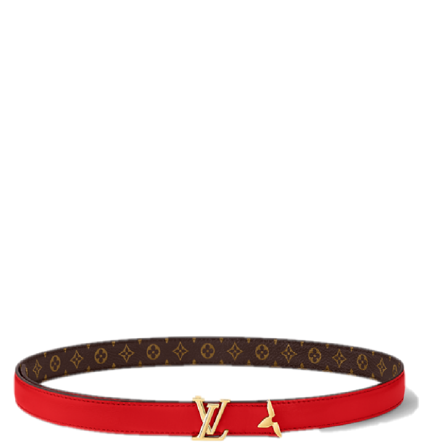  Thắt Lưng Nữ Louis Vuitton Pretty LV 20MM Reversible Belt 'Red' 