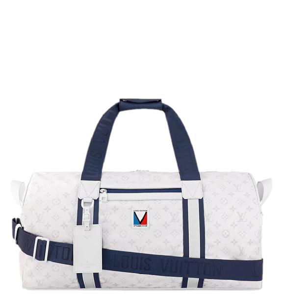  Túi Nam Louis Vuitton Keepall Sports Bag 'White' 