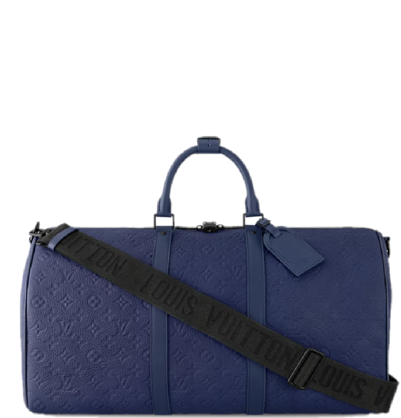 Túi Nam Louis Vuitton Keepall Bandoulière 50 Bag 'Blue' 