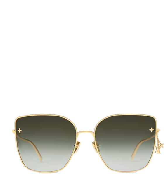  Kính Nữ Louis Vuitton LV Charm Cat Eye Sunglasses 'Gold' 
