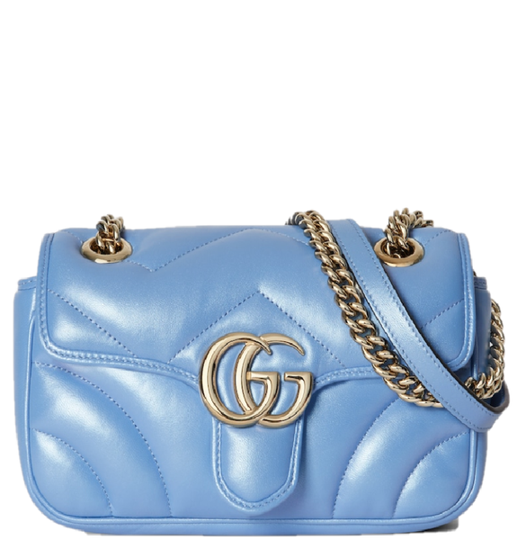  Túi Nữ Gucci GG Marmont Mini Shoulder Bag 'Blue' 