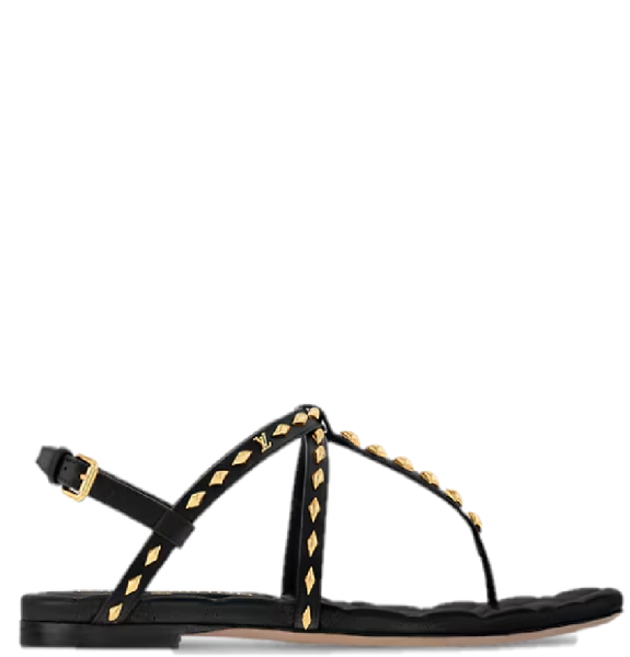  Dép Nữ Louis Vuitton Celeste Flat Sandals 'Black' 